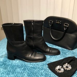 Mid calf Frye leather boots